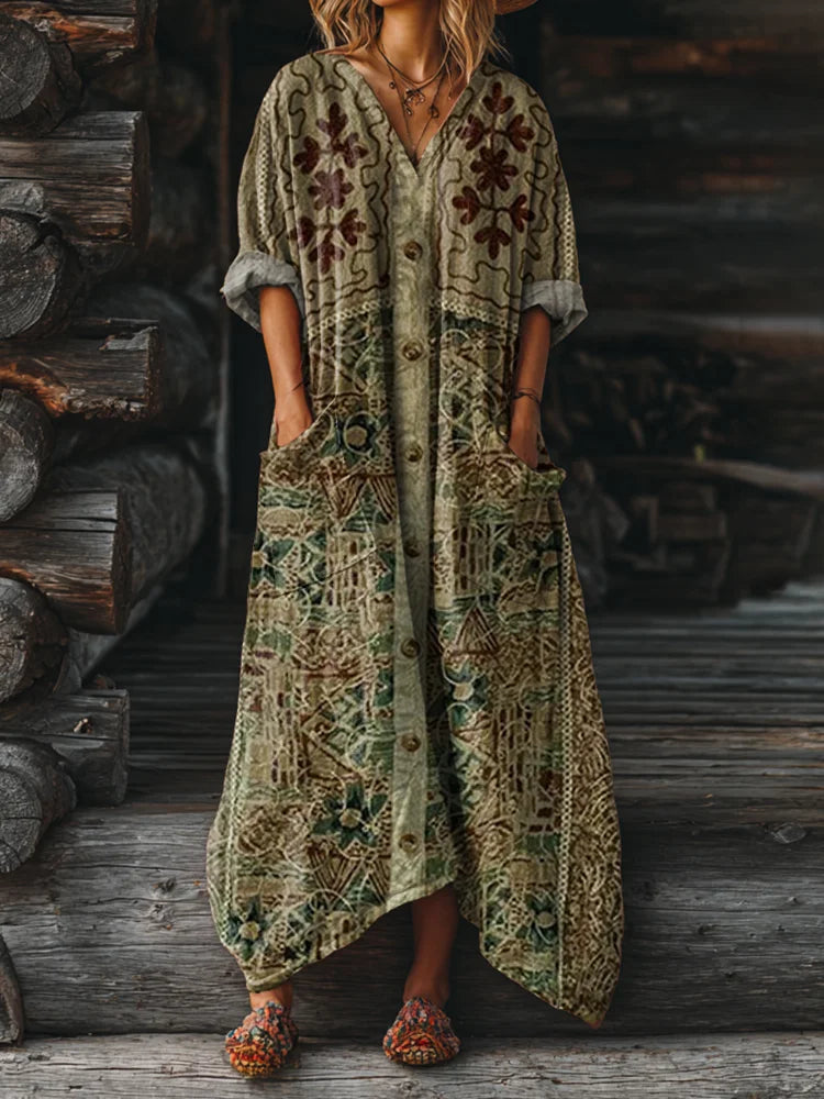 Maison™ | Vintage Boho Dress with Pockets