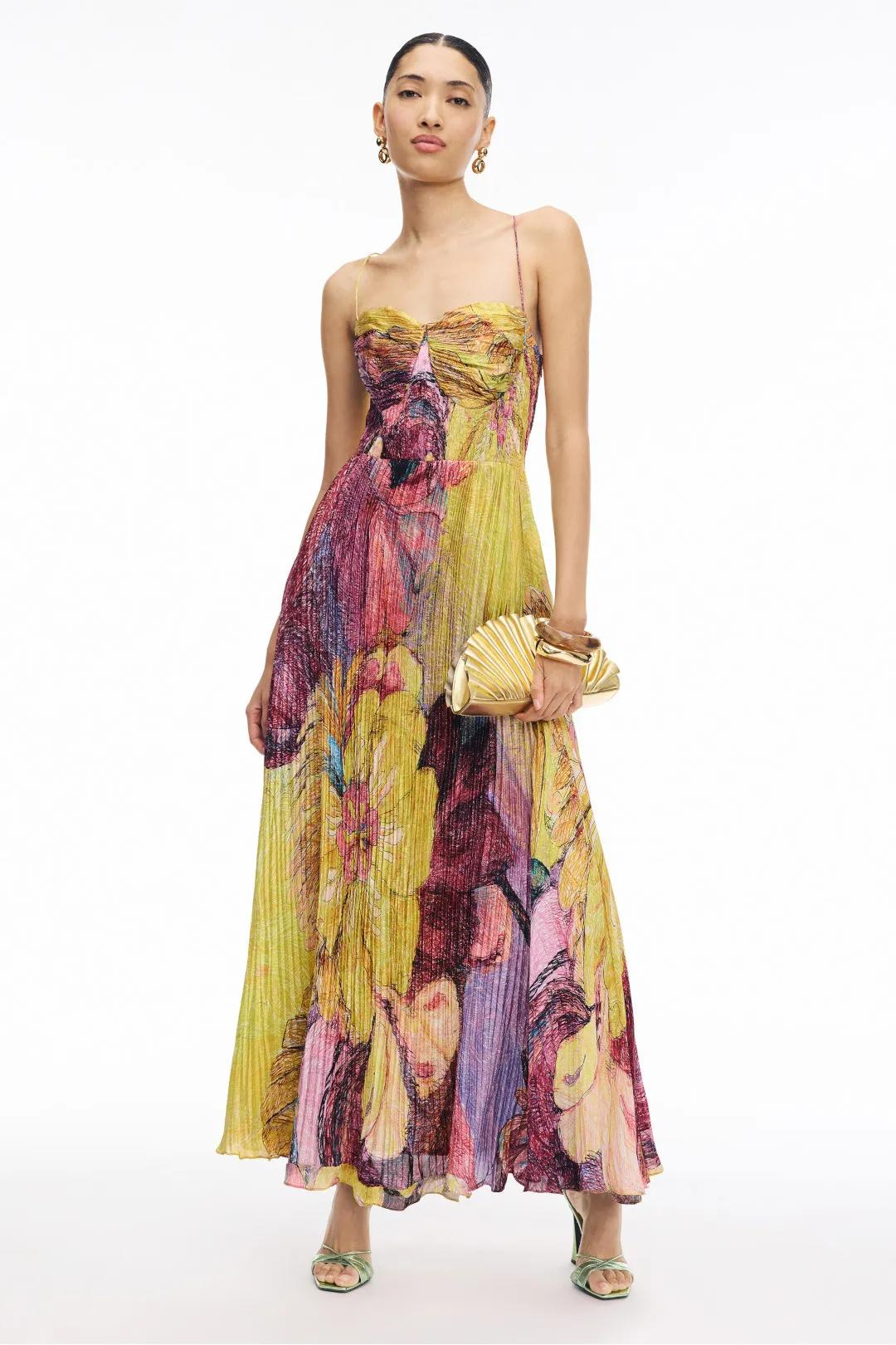 Toronto Couture™ | Multicolored Ikat Print Maxi Dress