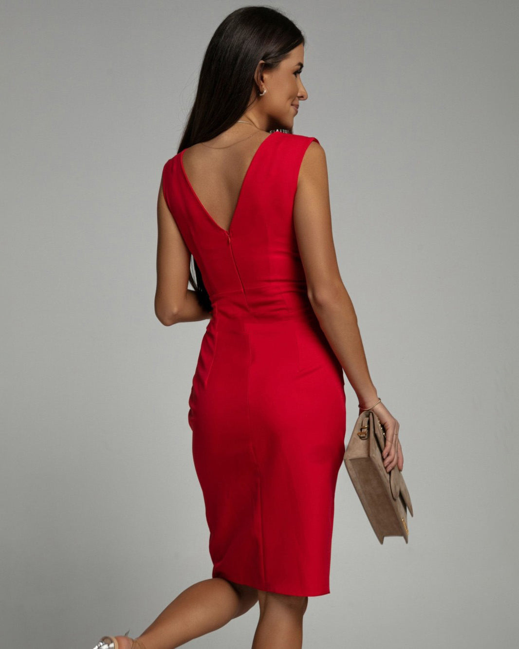 Maison™ | Elegant Scarlet Wrap Dress