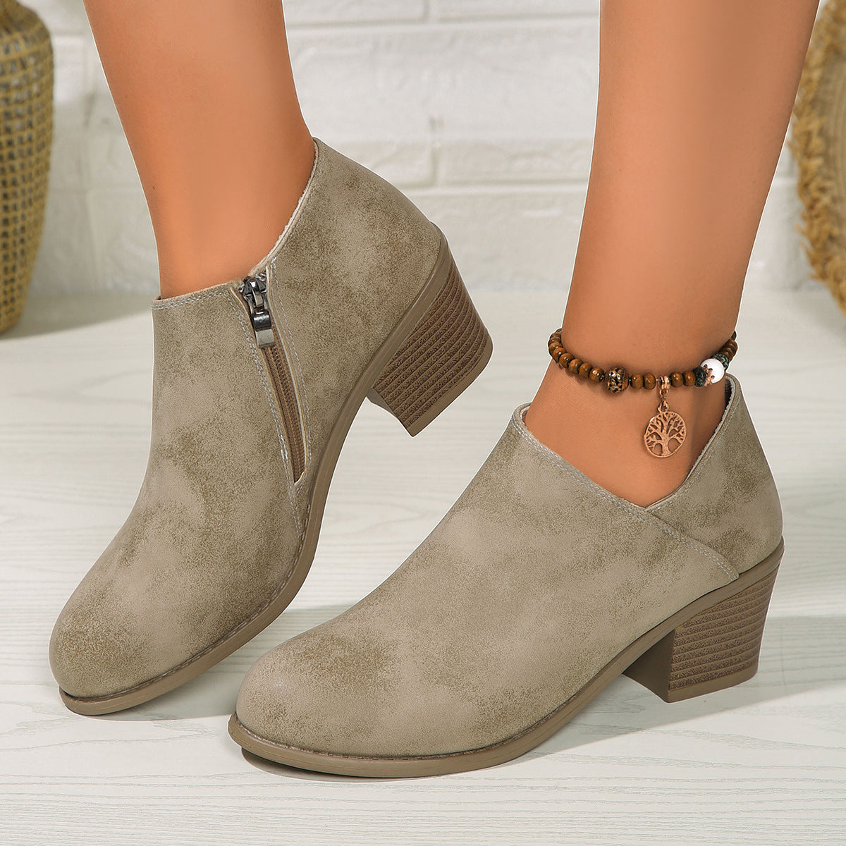 Aveline | Suede Ankle Boots