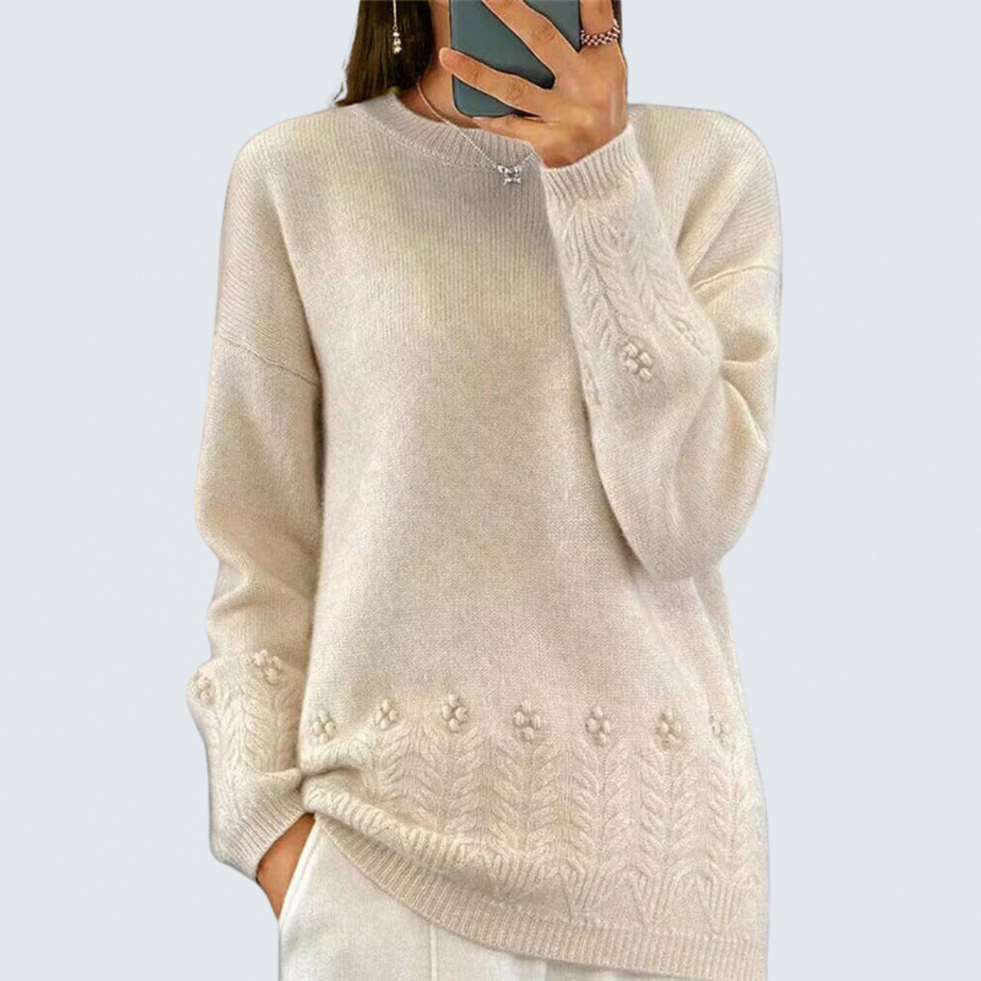 Maison™ | Scandinavian Floral Knit Sweater