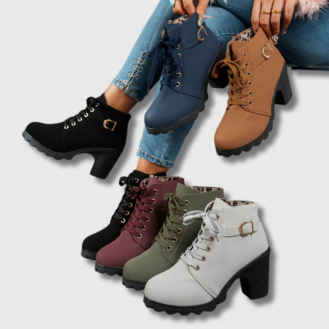 Shamara - Casual Heeled Ankle Boots