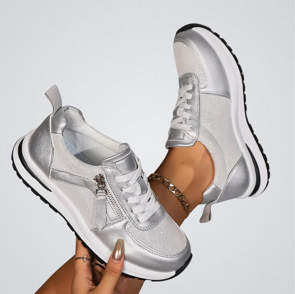Maila - Comfortable Sneaker With Side Zipper