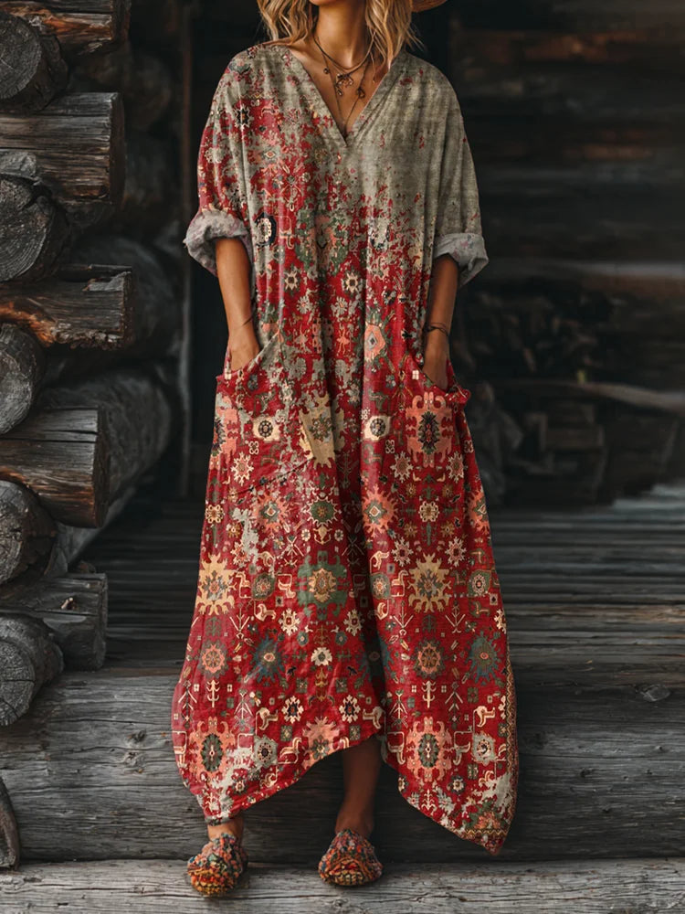 Maison™ | Vintage Boho Dress with Pockets