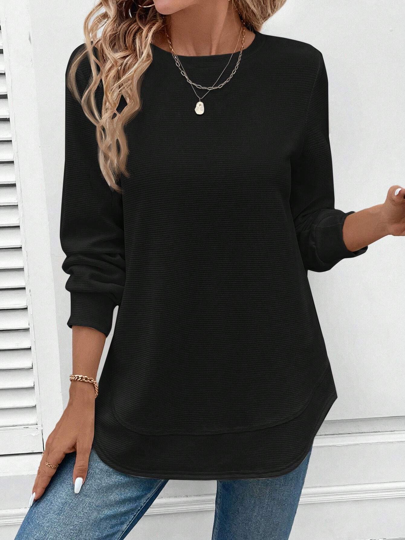 Maison™ | Round Neck Long-Sleeve Top
