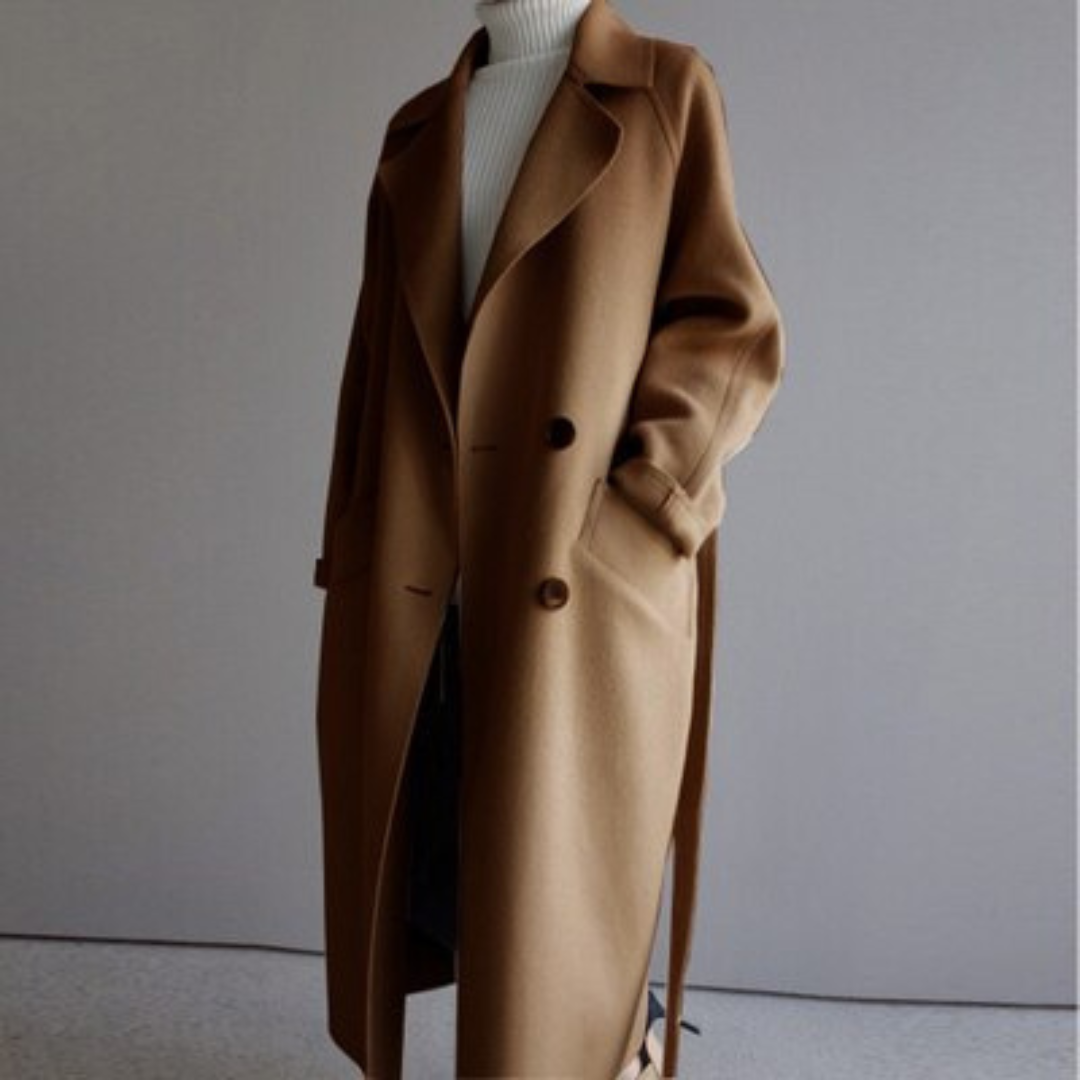 Celeste | Long Wool Coat with Class