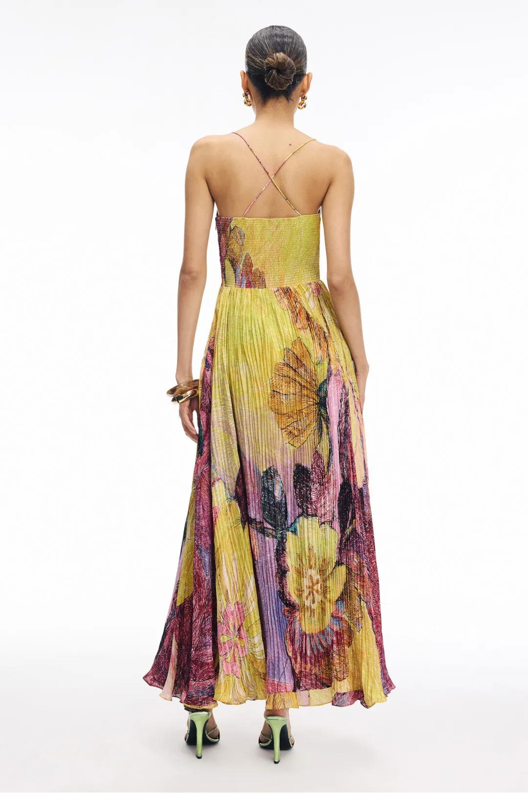 Toronto Couture™ | Multicolored Ikat Print Maxi Dress