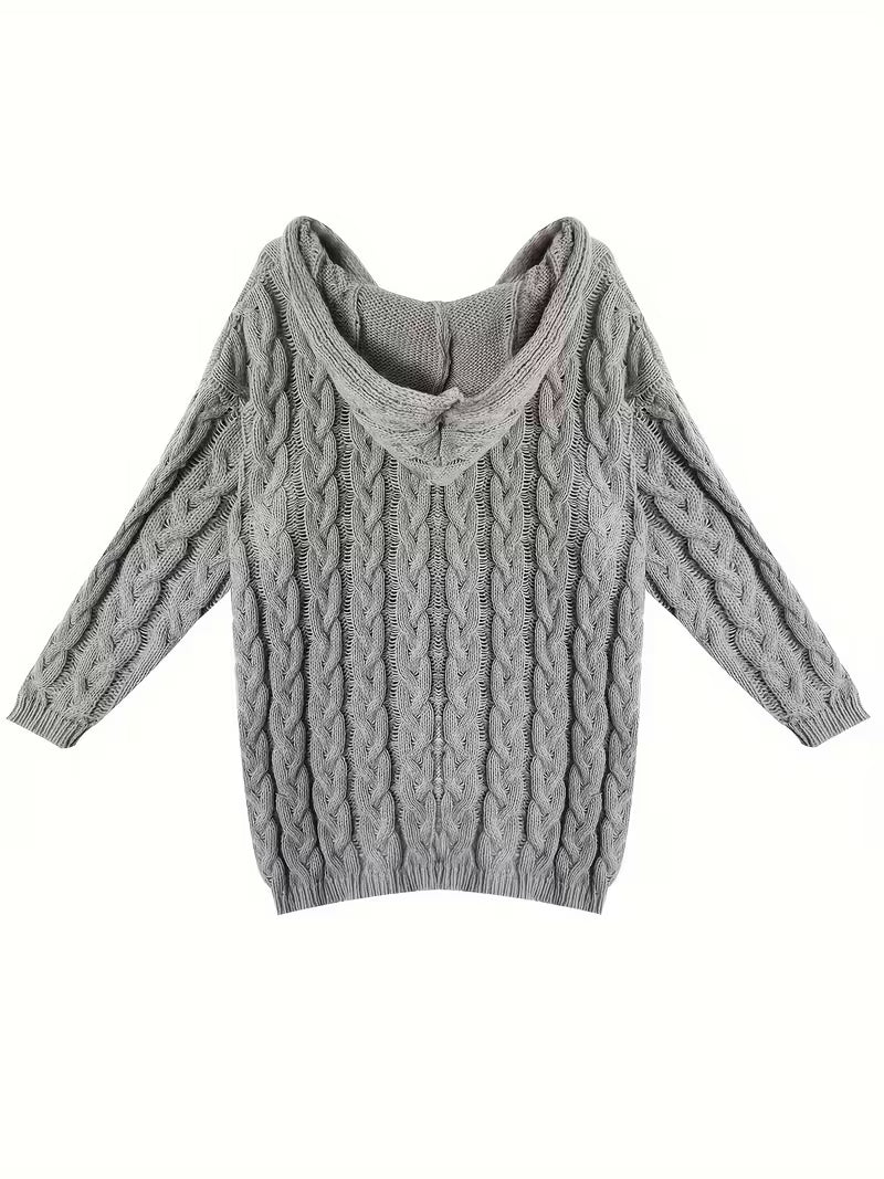 Miette - Casual Long Sleeve Knitted Sweater