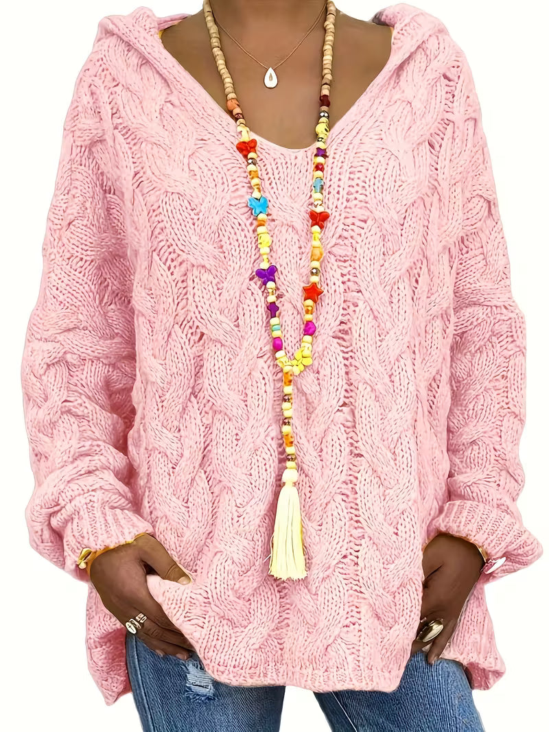 Miette - Casual Long Sleeve Knitted Sweater