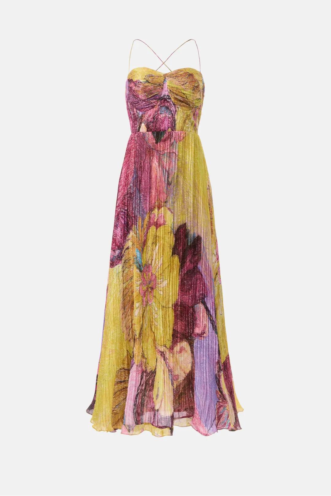 Toronto Couture™ | Multicolored Ikat Print Maxi Dress