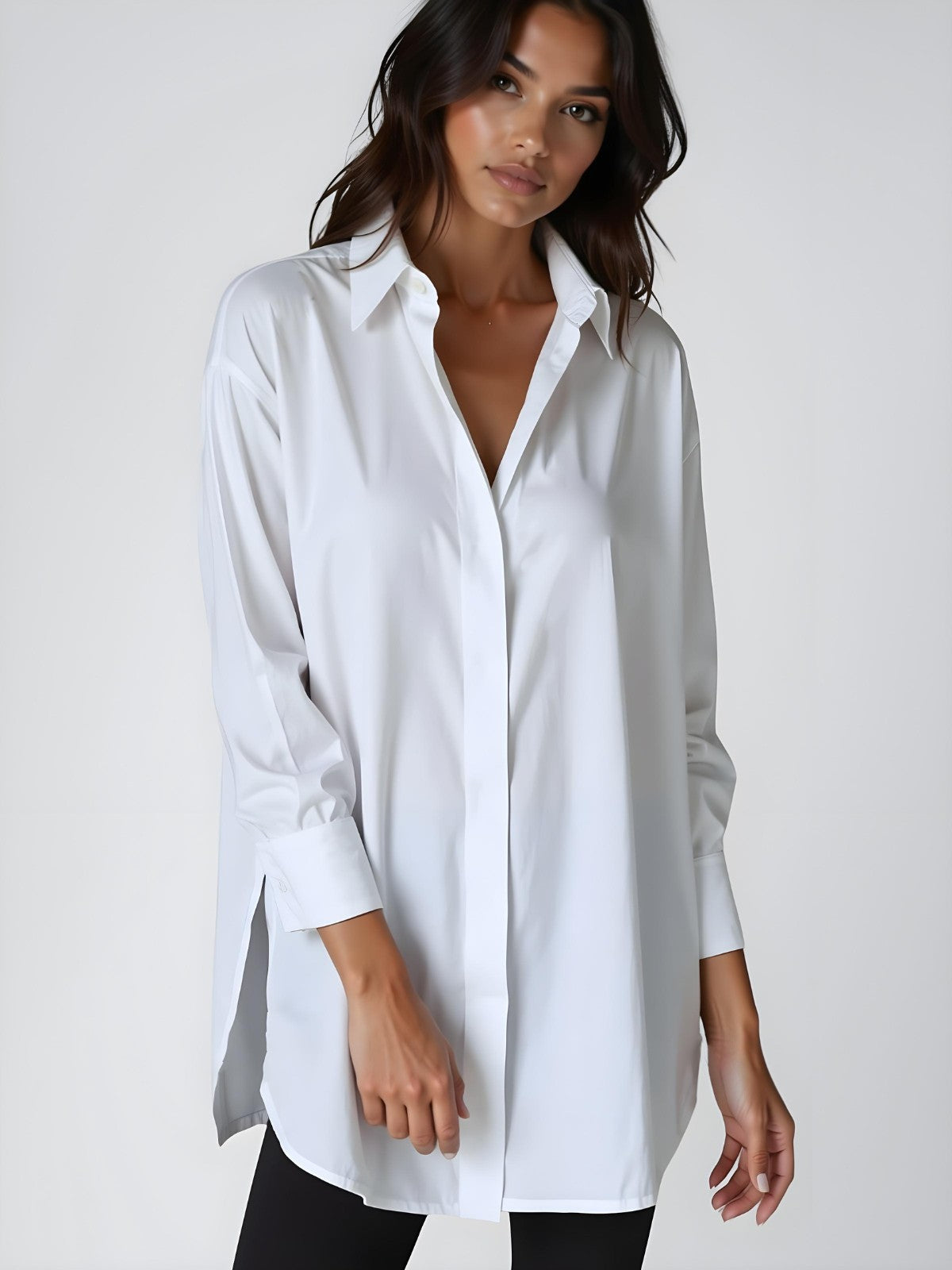 Maison™ | Oversized Lapel Shirt Dress