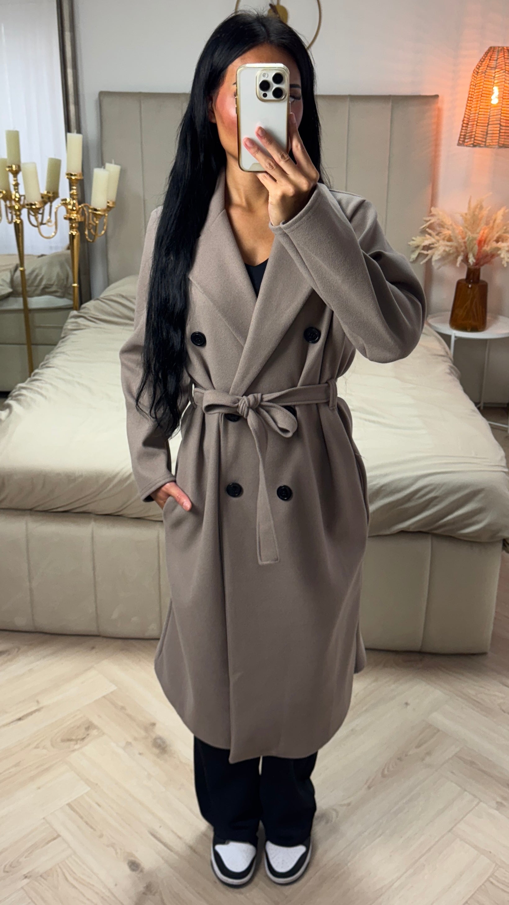 Maison™ | Long Coat with Belt and Pockets