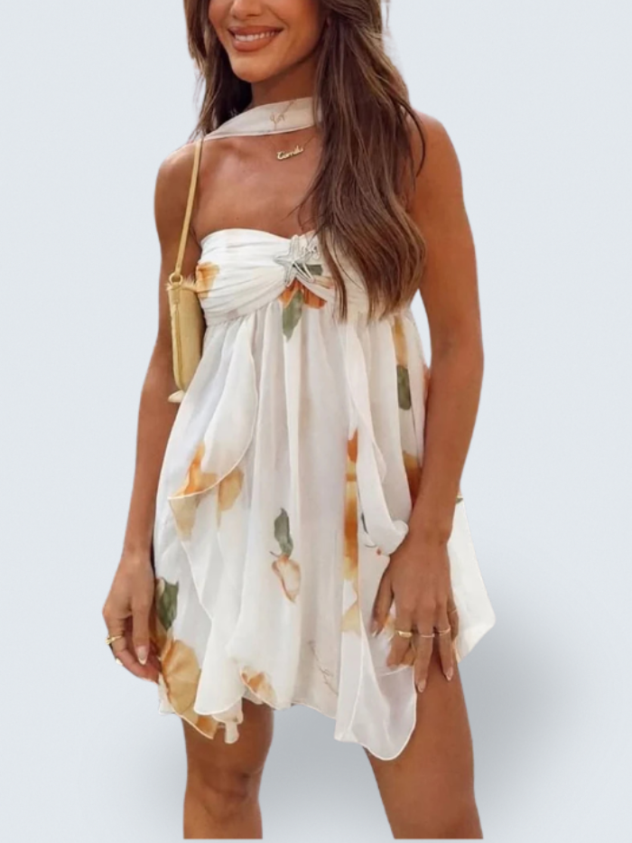 Toronto Couture™ | Halter Neck Ruffled Mini Dress