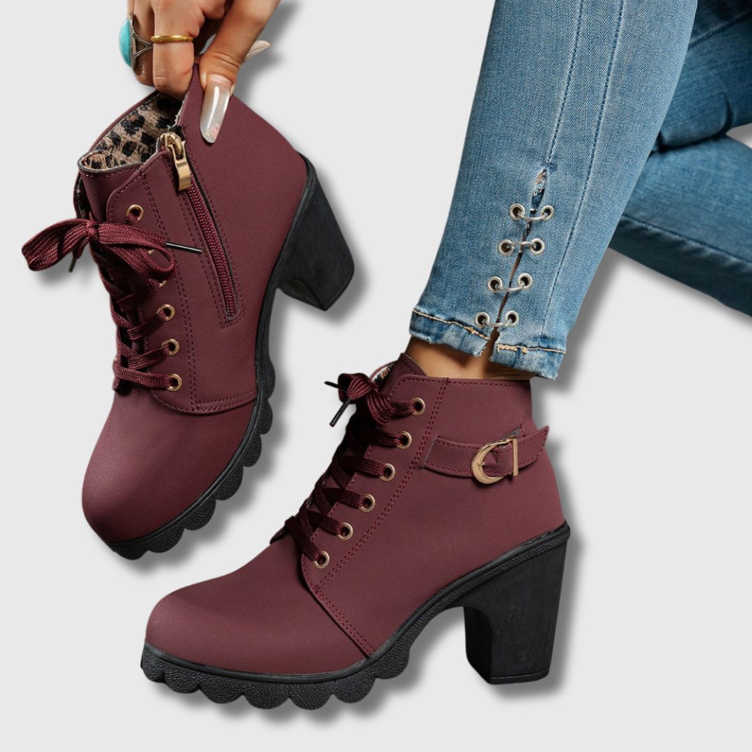 Shamara - Casual Heeled Ankle Boots