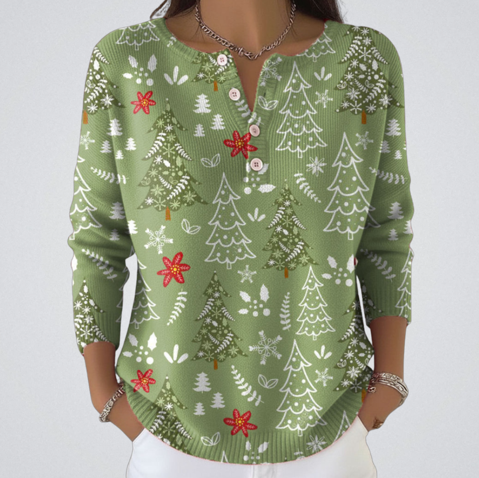 Nocchi - Christmas Sweater With Buttons