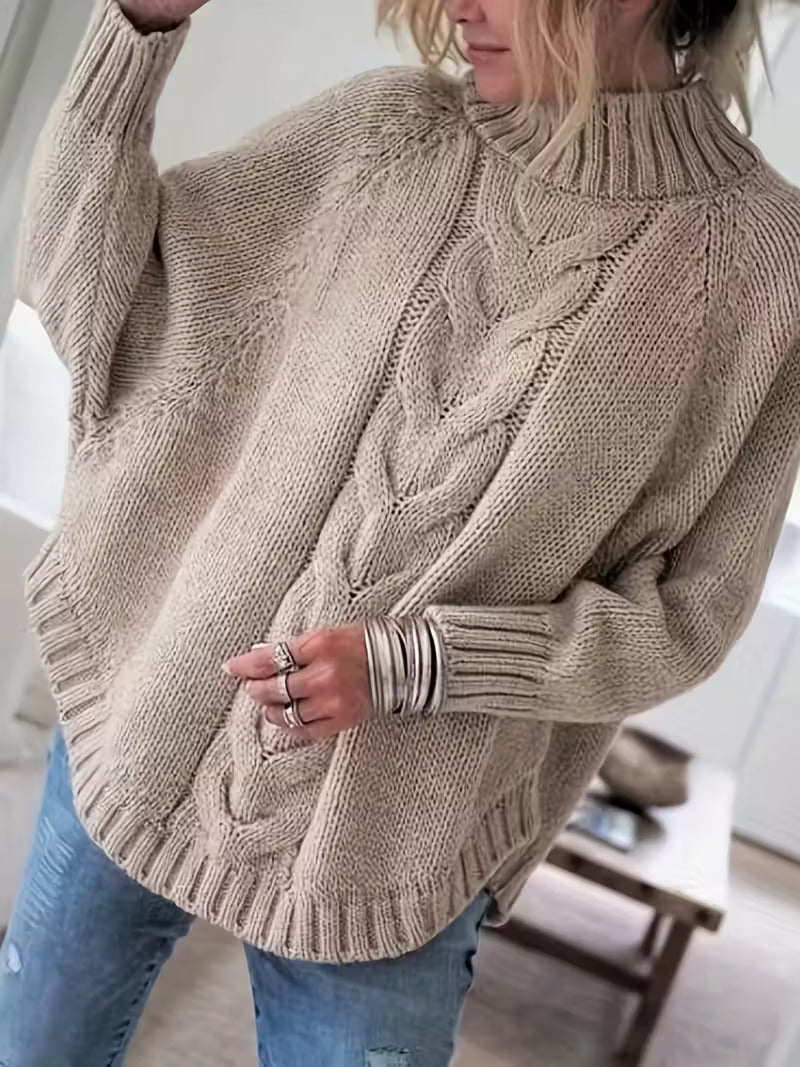 Pamella - Cable Knit Oversized Sweater