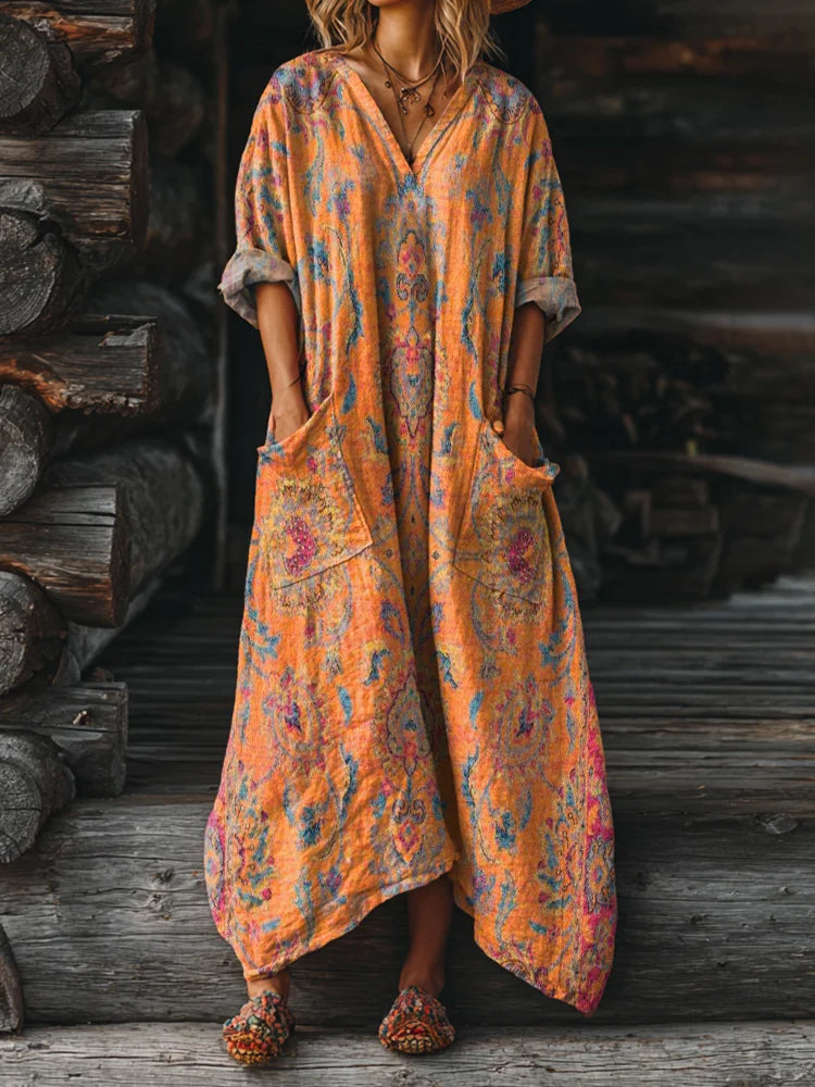 Maison™ | Vintage Boho Dress with Pockets